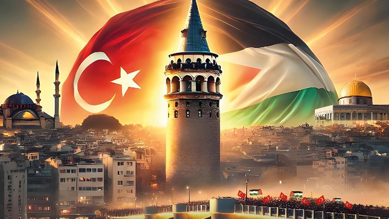 İstanbul'da Filistin Dayanışma Etkinliği