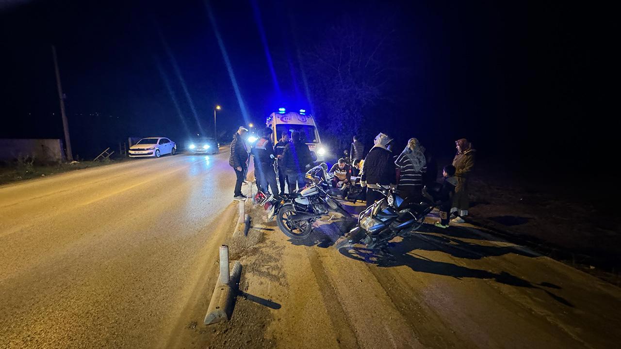Motosiklet karıştı: İkinci kazada da minik araçlar rol oynadı!