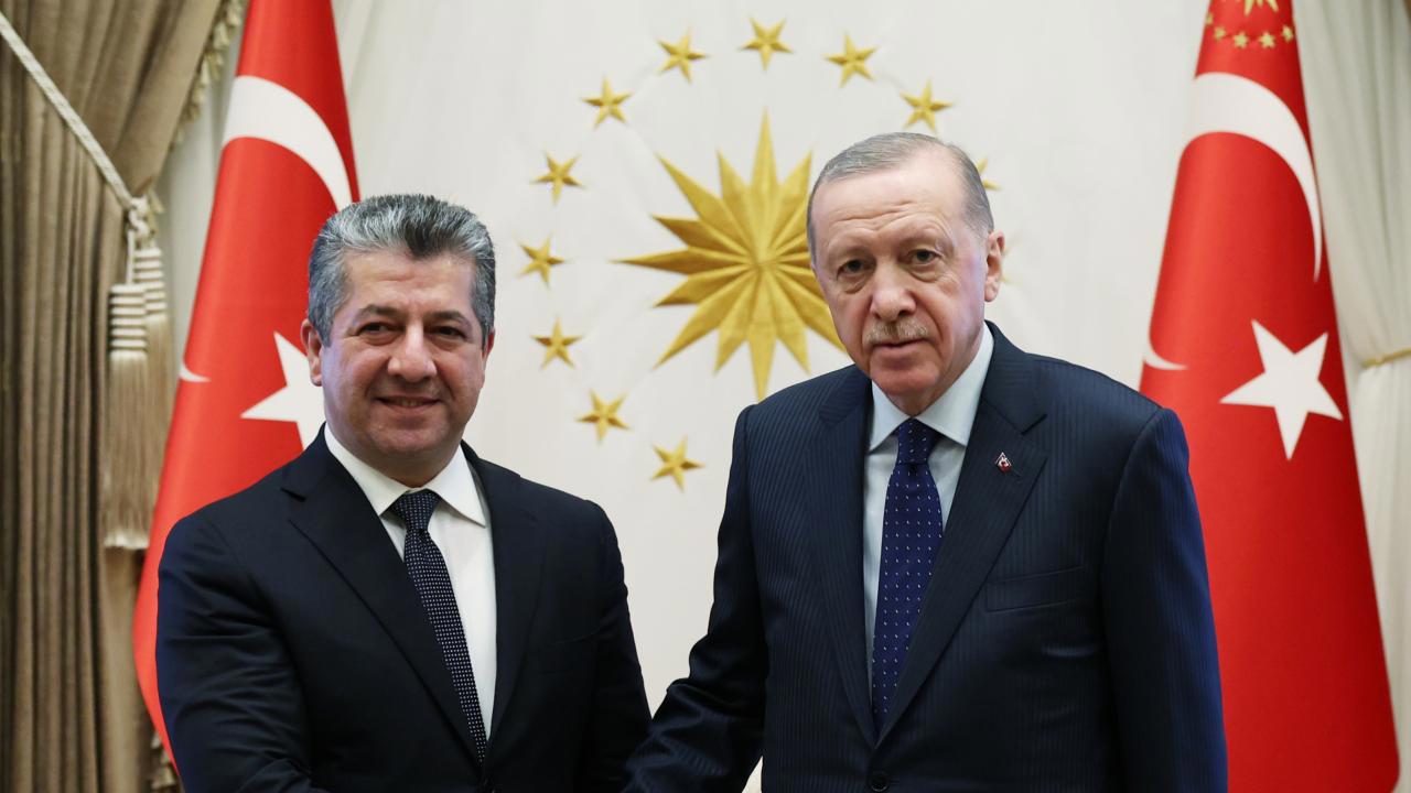 Cumhurbaşkanı Erdoğan, IKBY Başbakanı Barzani'yi Kabu